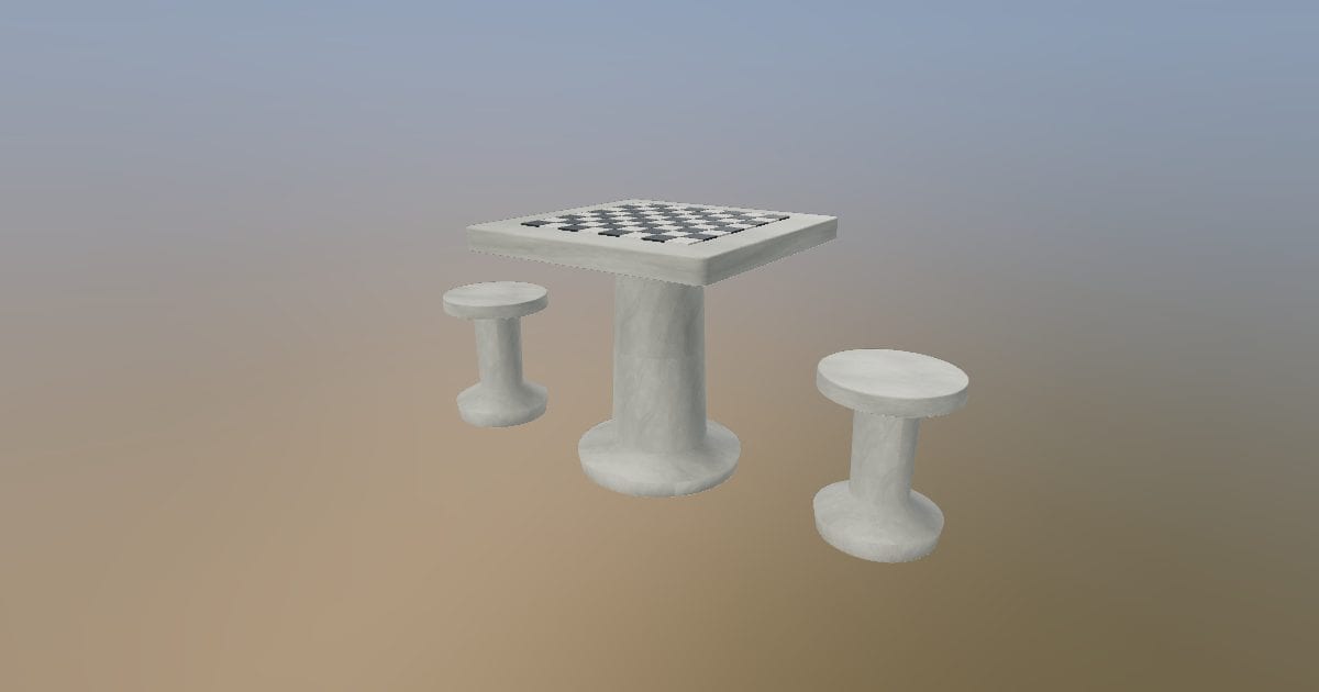 Park chess table - Outdoor Games Table
