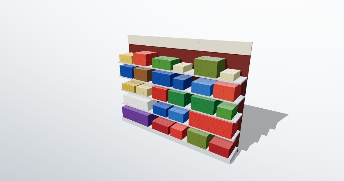Pasta, rice and sauces aisle: Free PLN 3D model (CC0) | Innerscene 3D ...
