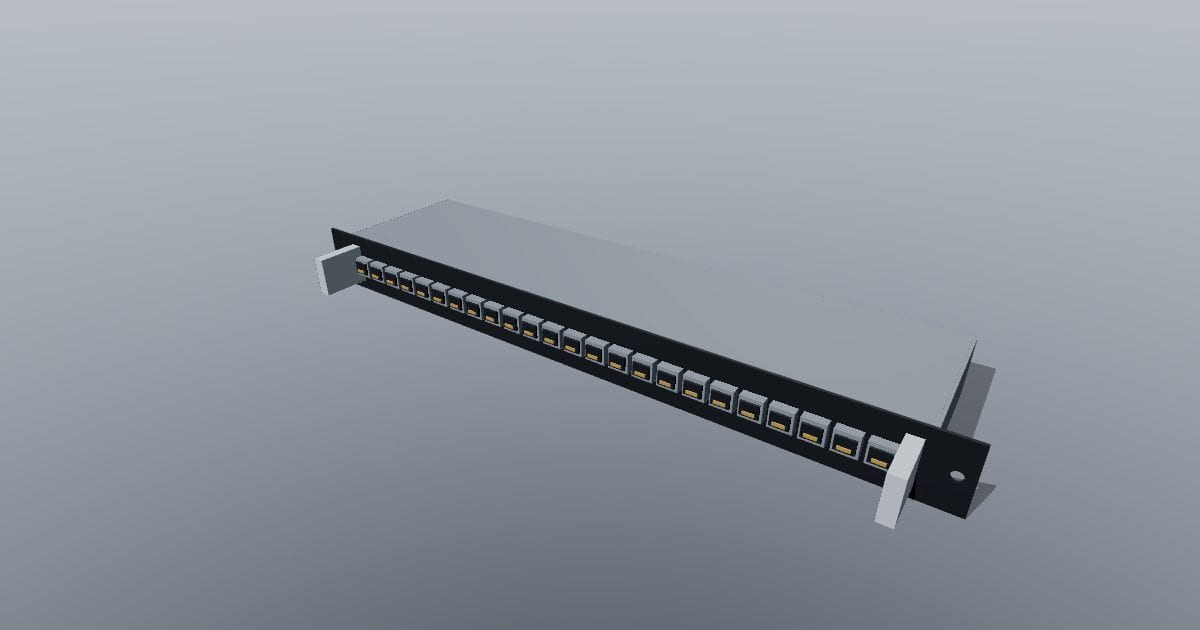 Patch panel 24 port - Original MEP CAD