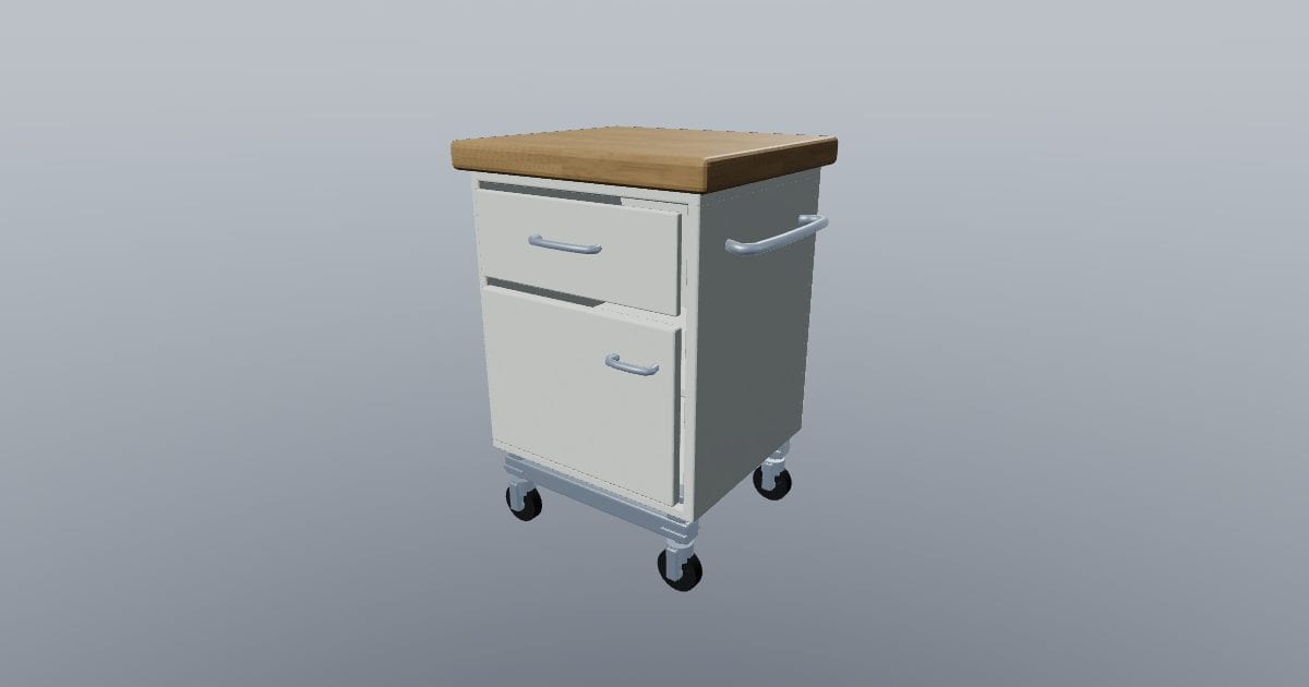 Patient bedside cabinet