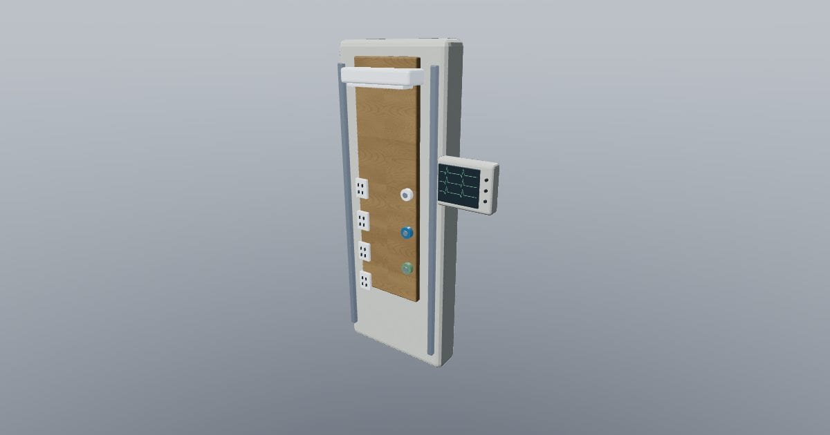 Patient room headwall services unit