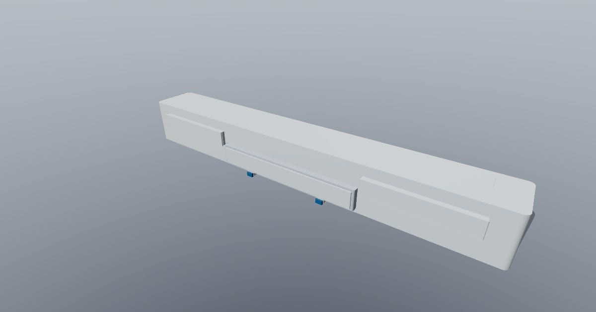 Patient room overbed luminaire - Original lighting CAD