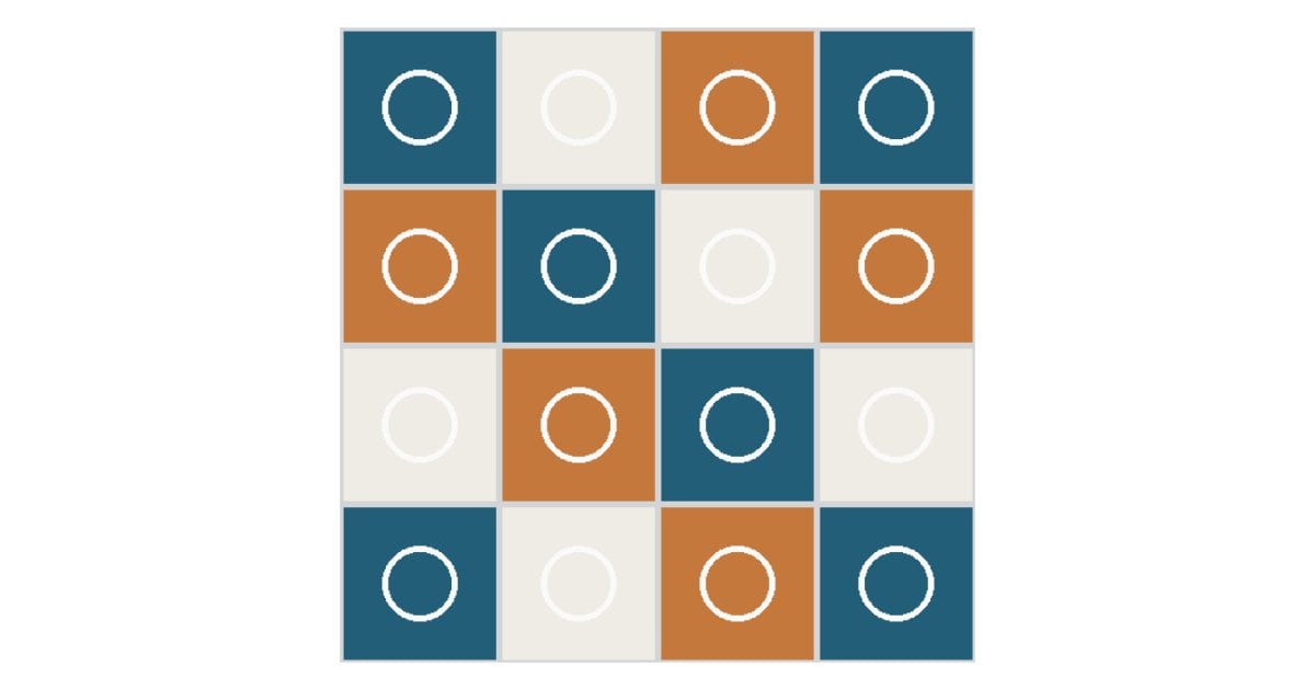 Patterned floor tiles (material)