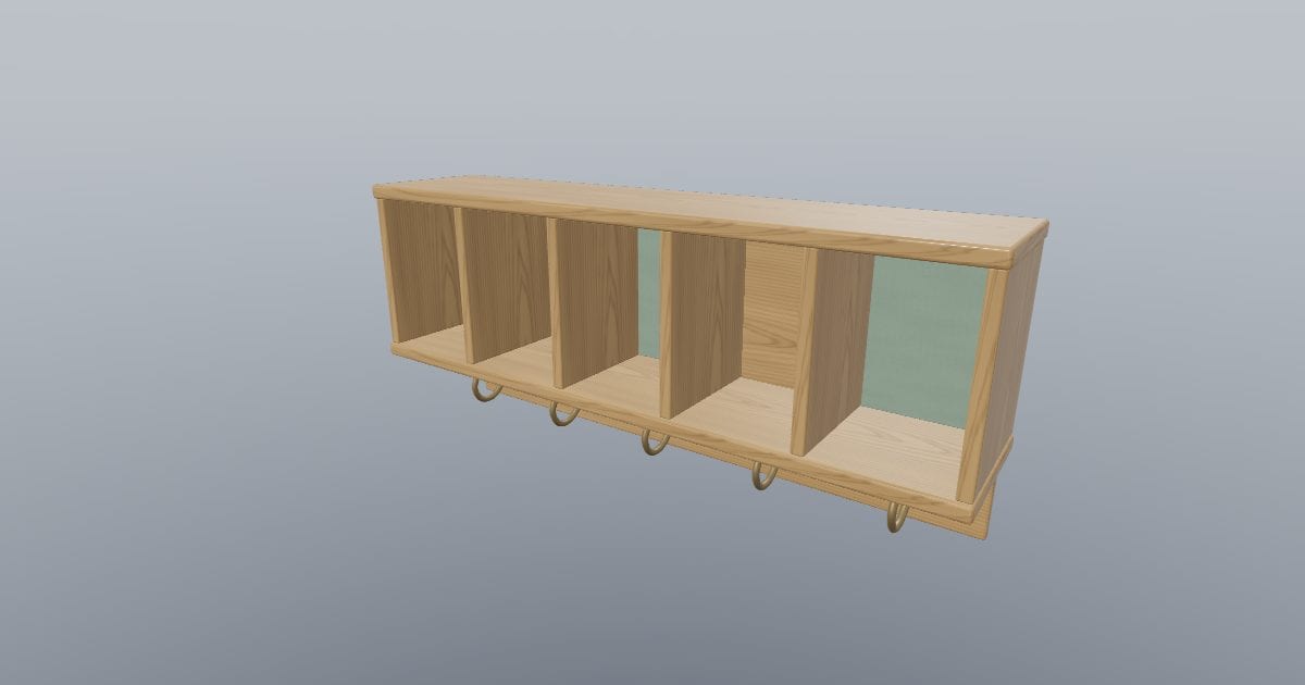 PEG - Wall Cubby Coat Rack
