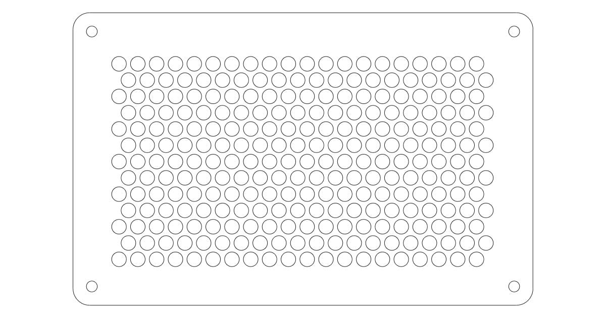 Perforated vent panel