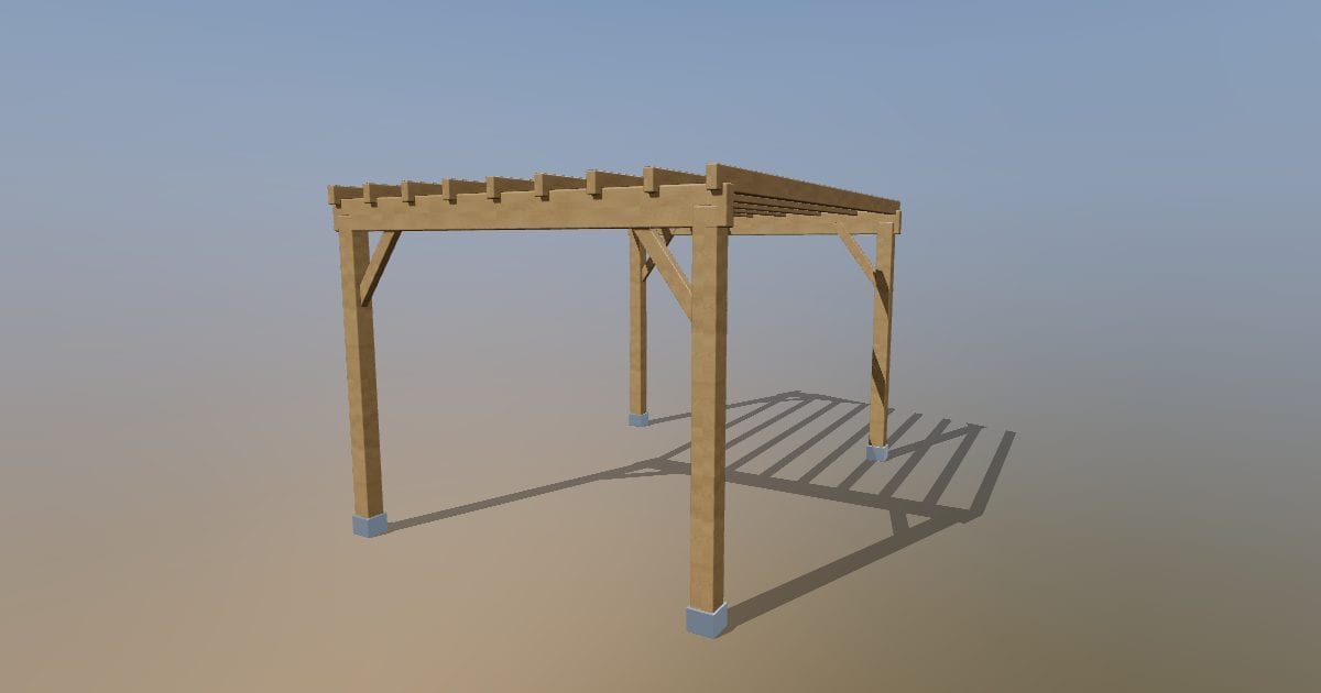 Pergola 3 x 4 m - Original exterior model