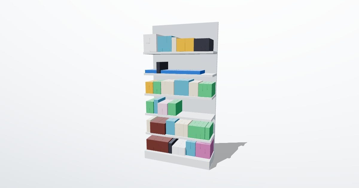 Personal care shelf