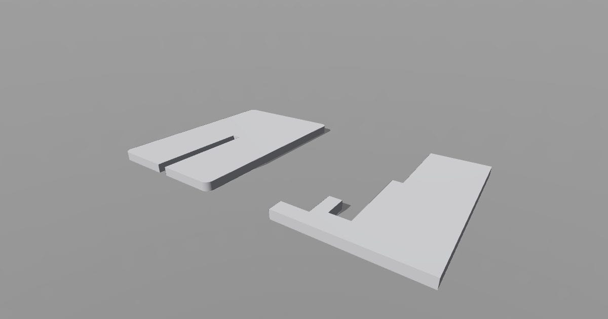 Phone stand folding slot - Original 3D printable
