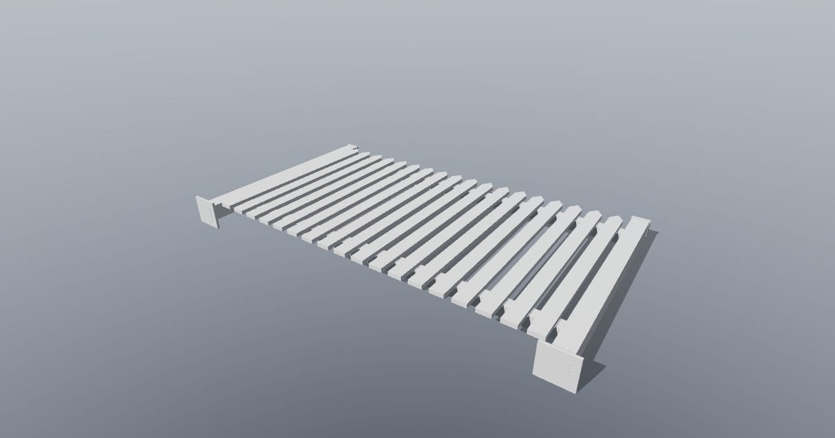 Picket fence - Original exterior CAD (3MF)