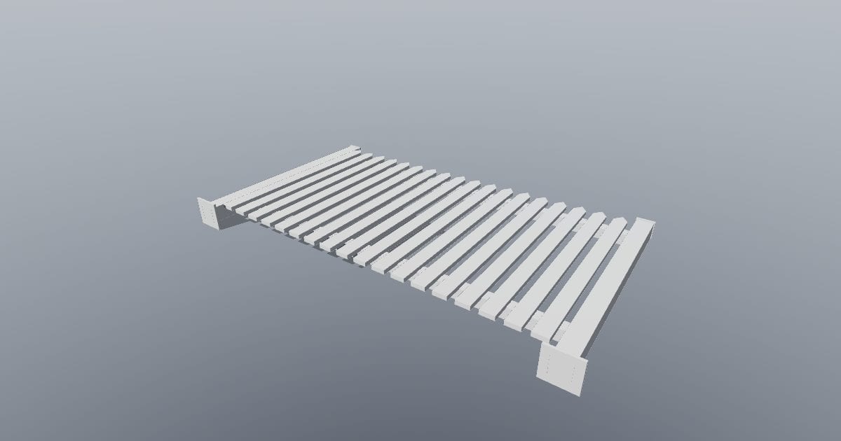 Picket fence - Original exterior CAD (IFC)