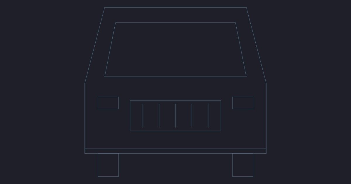 Pickup front - CAD Block