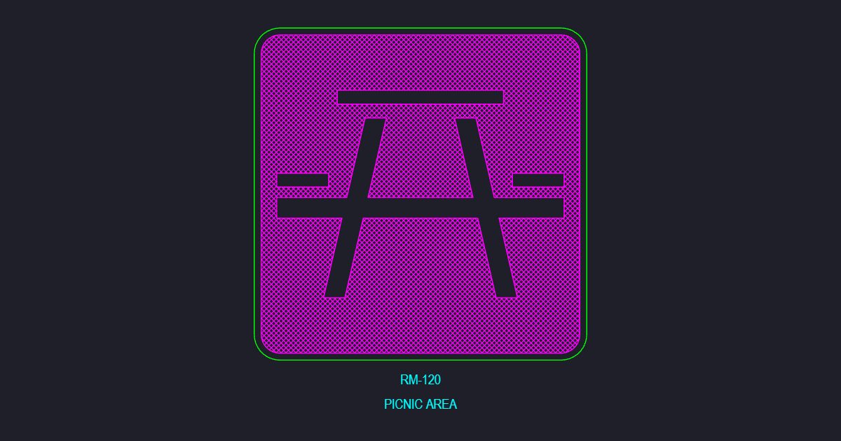 Picnic Aream Sign (USFS RM_120)