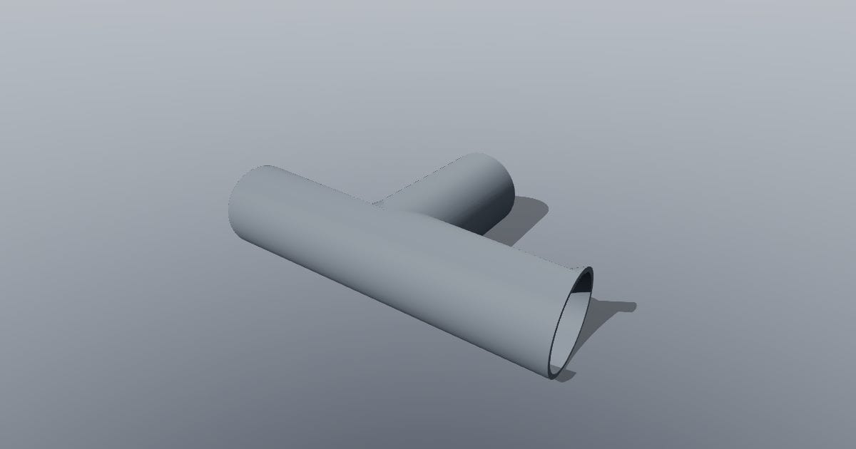 Pipe tee - Original MEP CAD