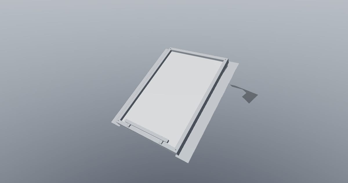 Pitched roof window - Original lighting CAD