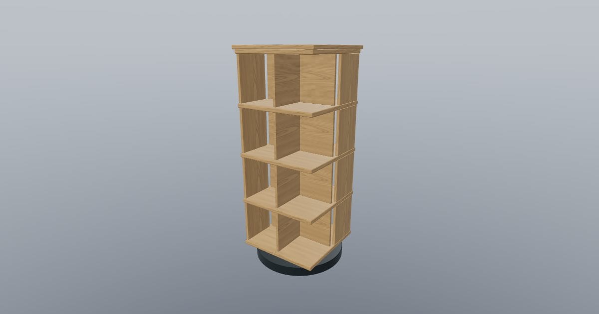 PIVOT - Rotating Bookcase