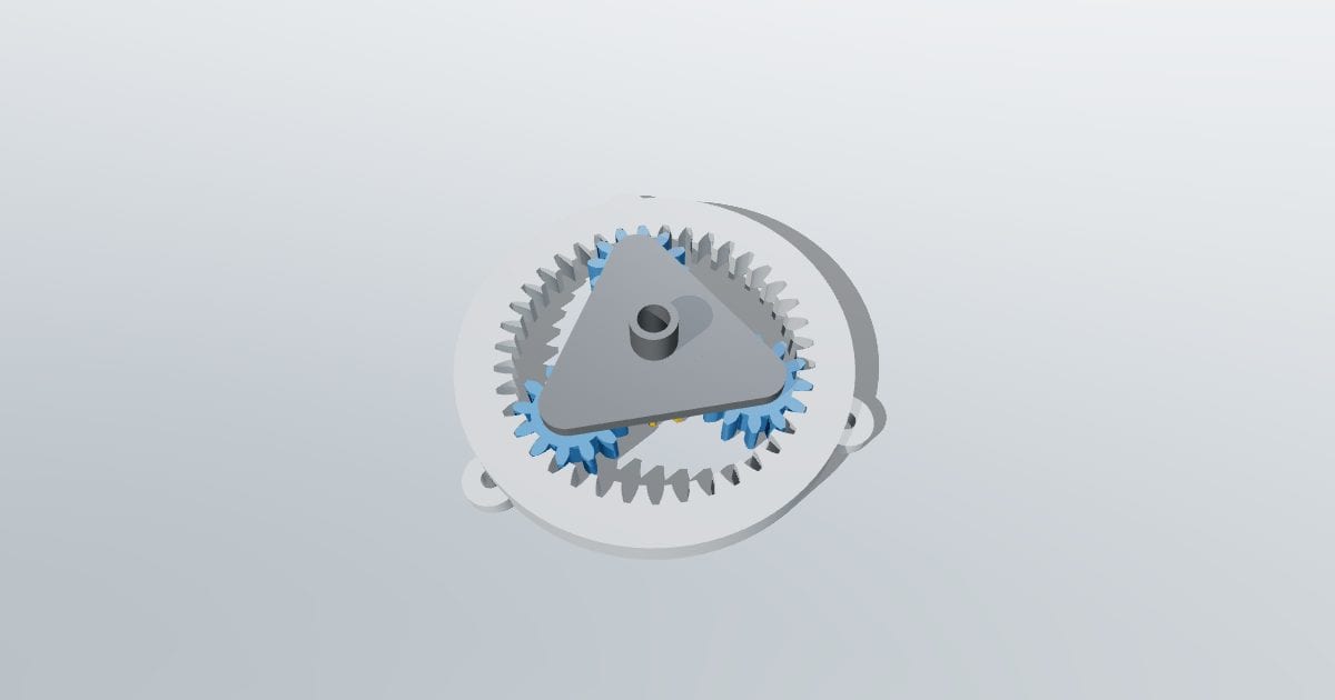 Planetary gear set (OpenSCAD)