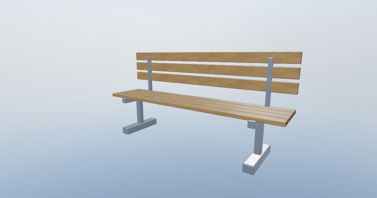 Platform bench - Public transport furniture