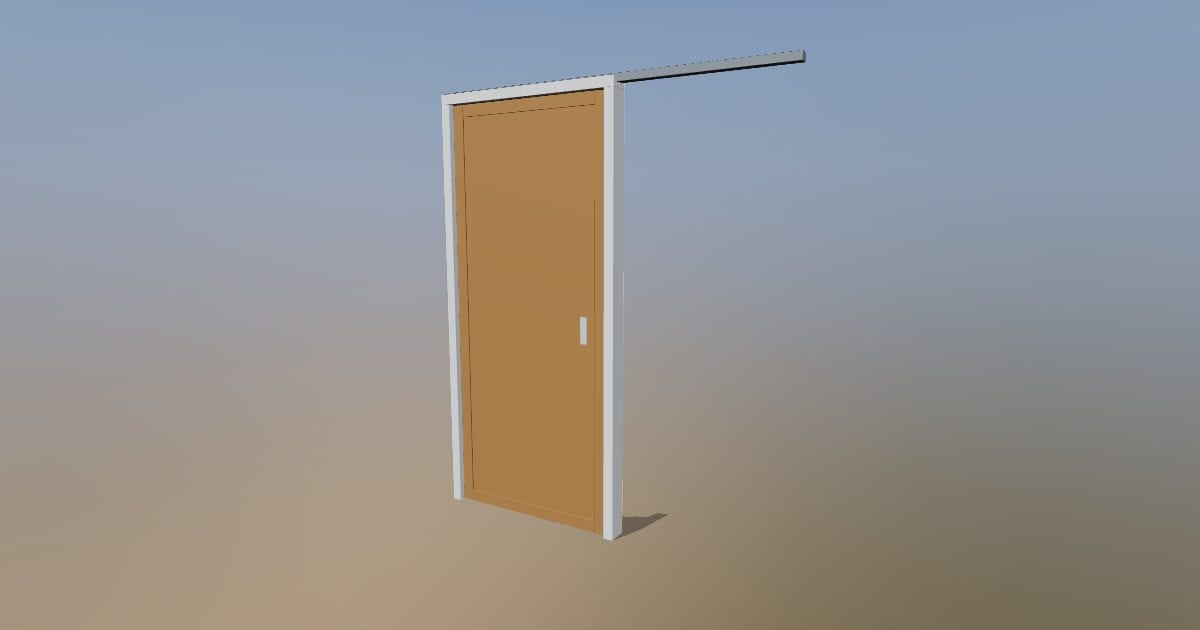 Pocket door - Original exterior CAD