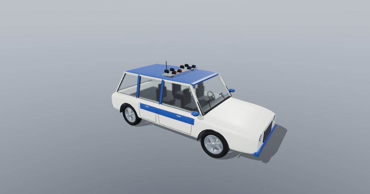 Police SUV with generic livery