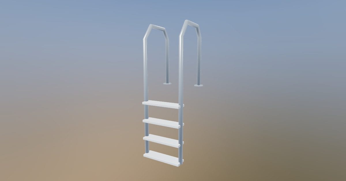 Pool ladder and steps - Original exterior model