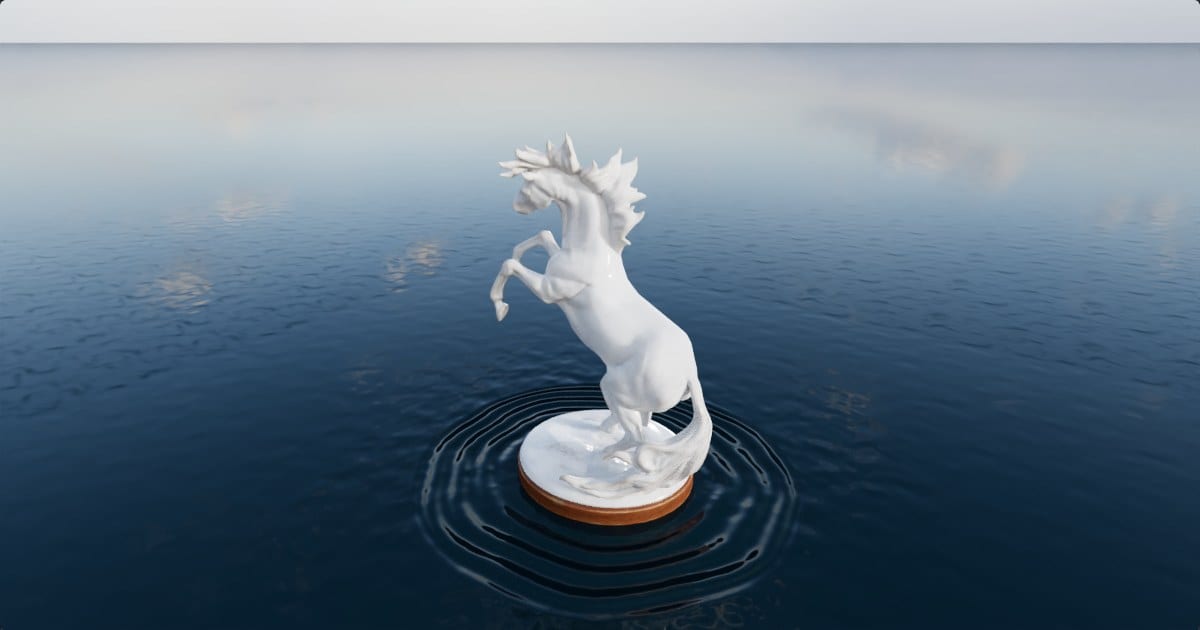 Porcelain horse figurine