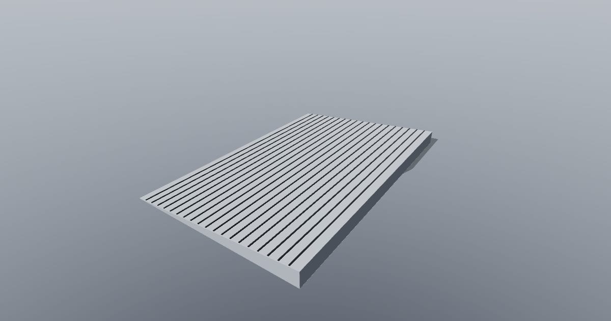 Portable aluminum threshold ramp