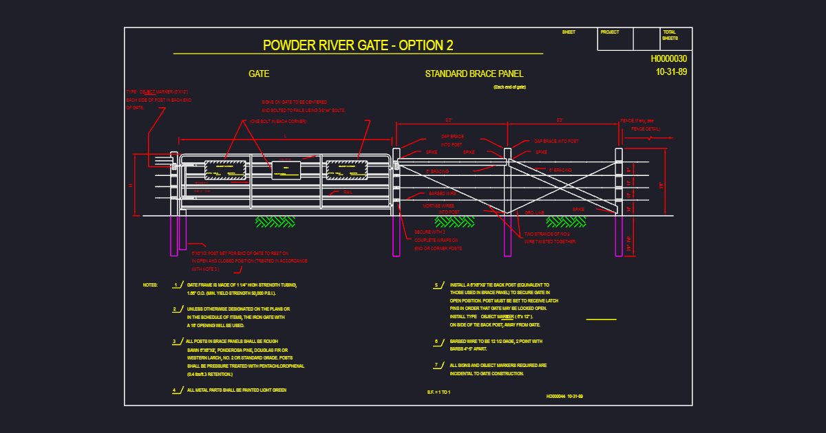 Powder River Gate-Option 2 (USFS H0000030)