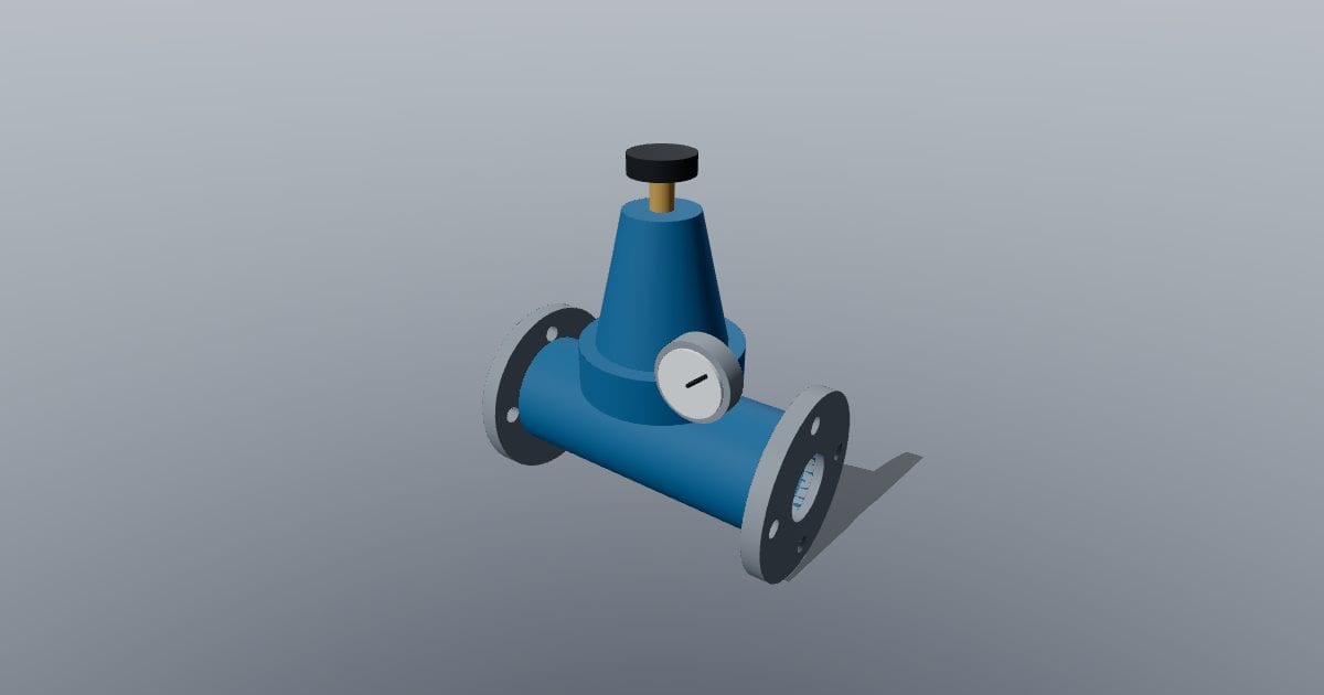 Pressure reducing valve - Original MEP CAD