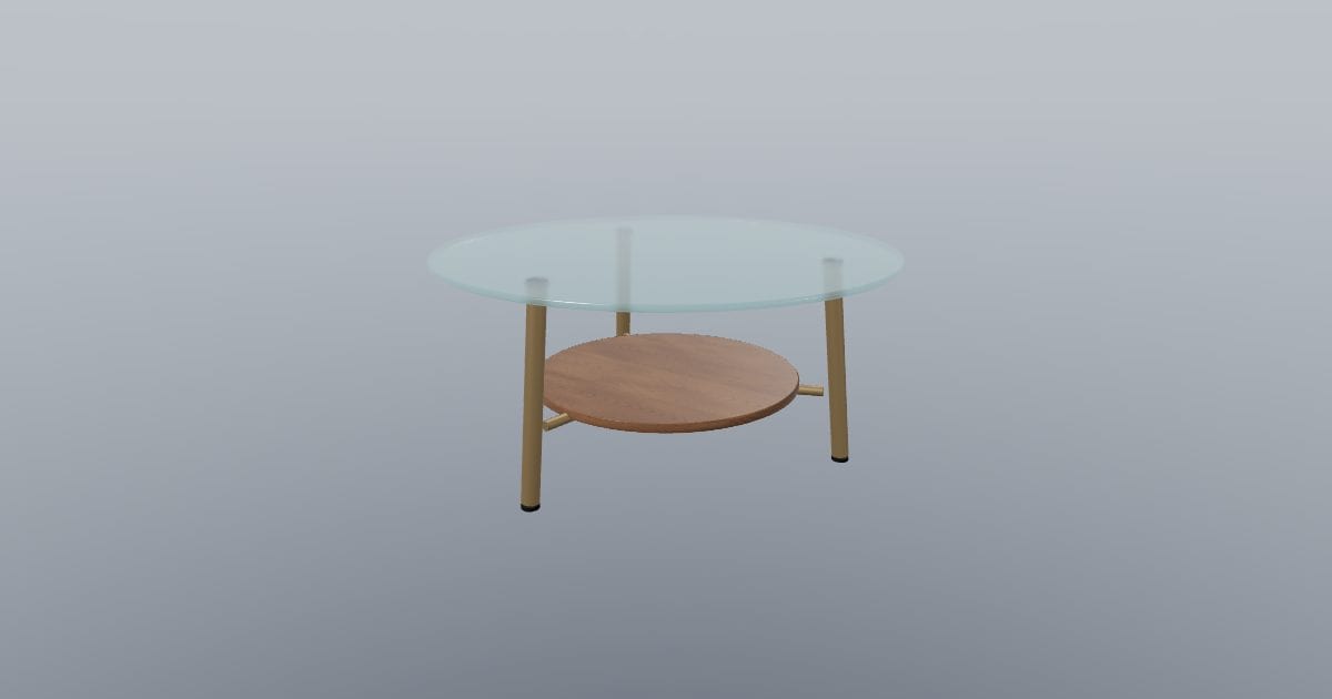 PRISM 90 - Round Glass Coffee Table