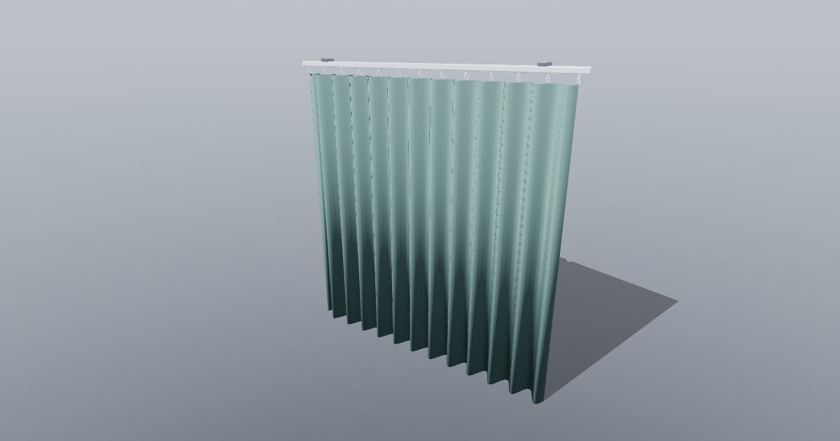 Privacy curtain and ceiling track