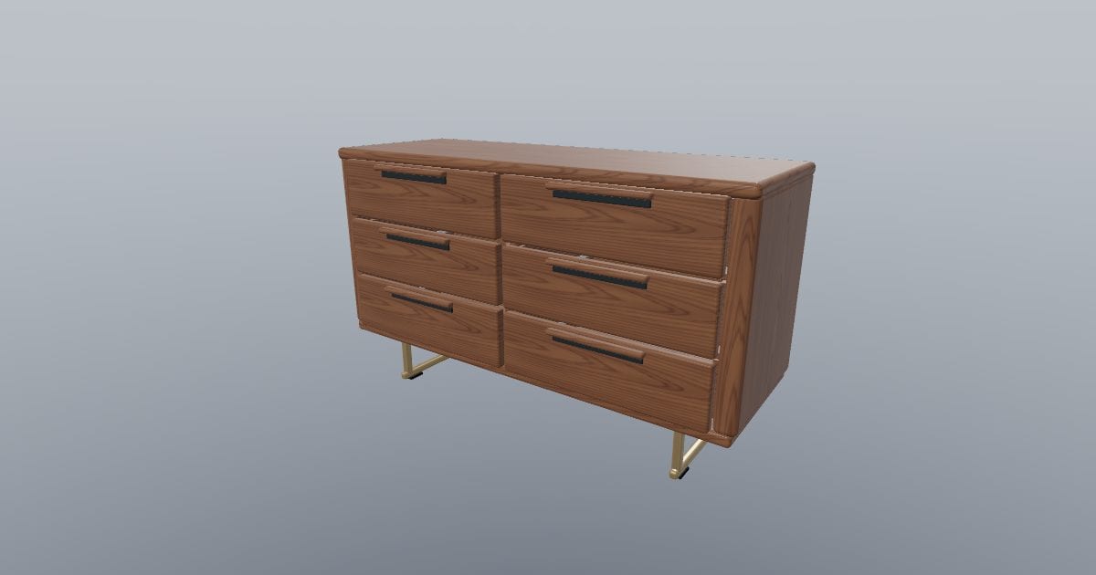 PROFILE 140 - Six-Drawer Dresser