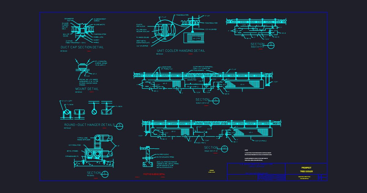 Prospect Tree Cooler, Mech. Rm Piping & Misc. Detail (USFS M0000600)