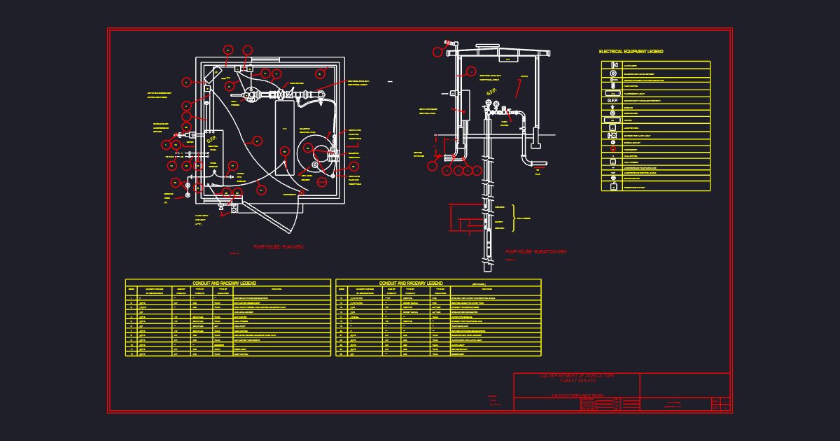 Pump House Typical Plan (USFS E0002900)