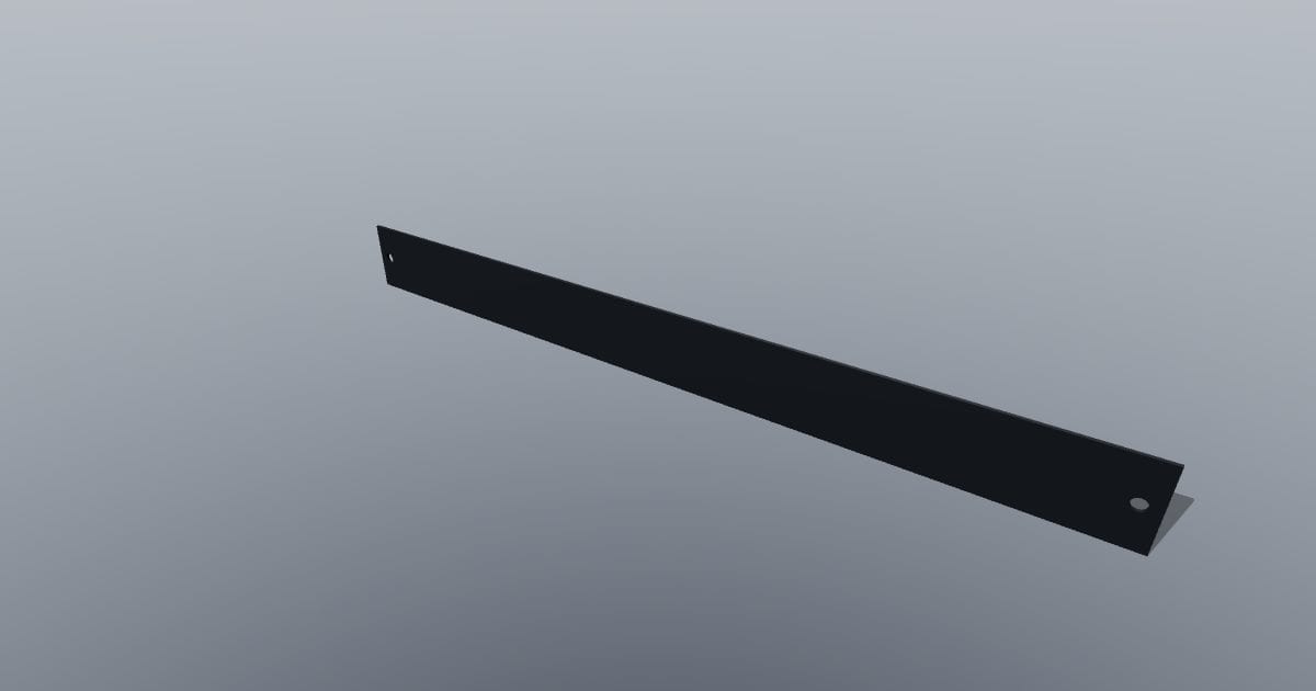 Rack blanking panel 1u - Original MEP CAD
