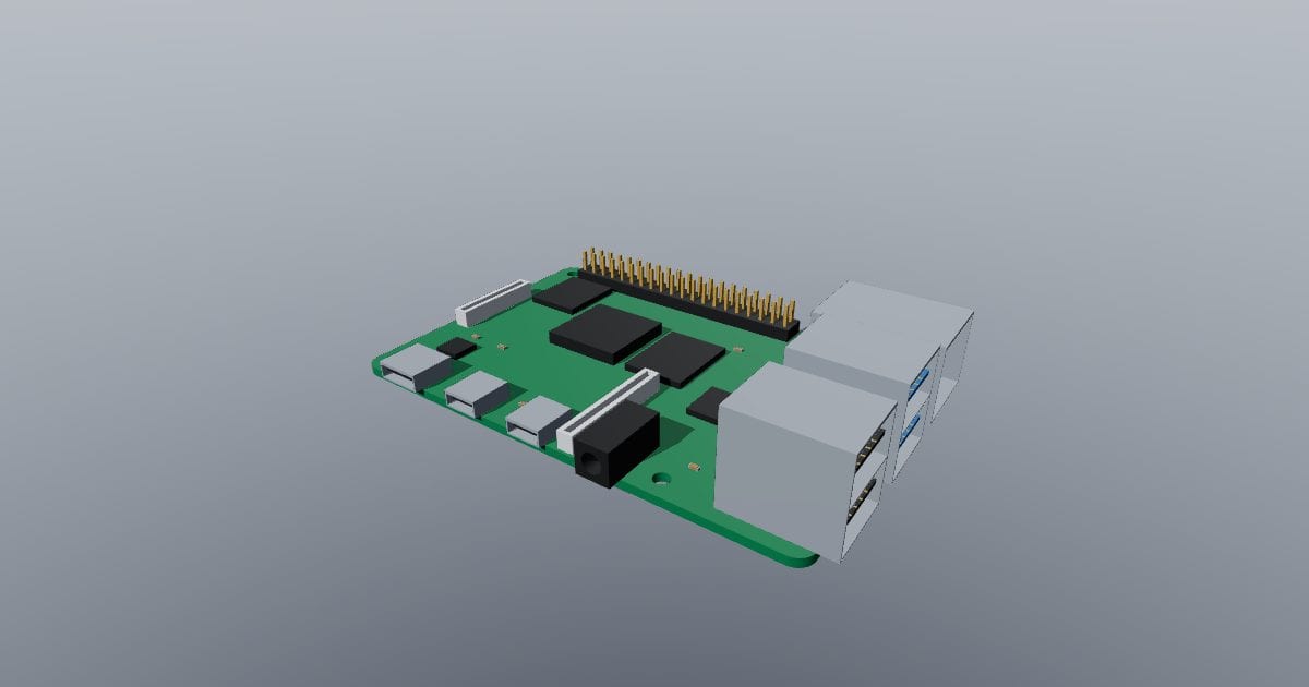 Raspberry Pi 4 Model B layout