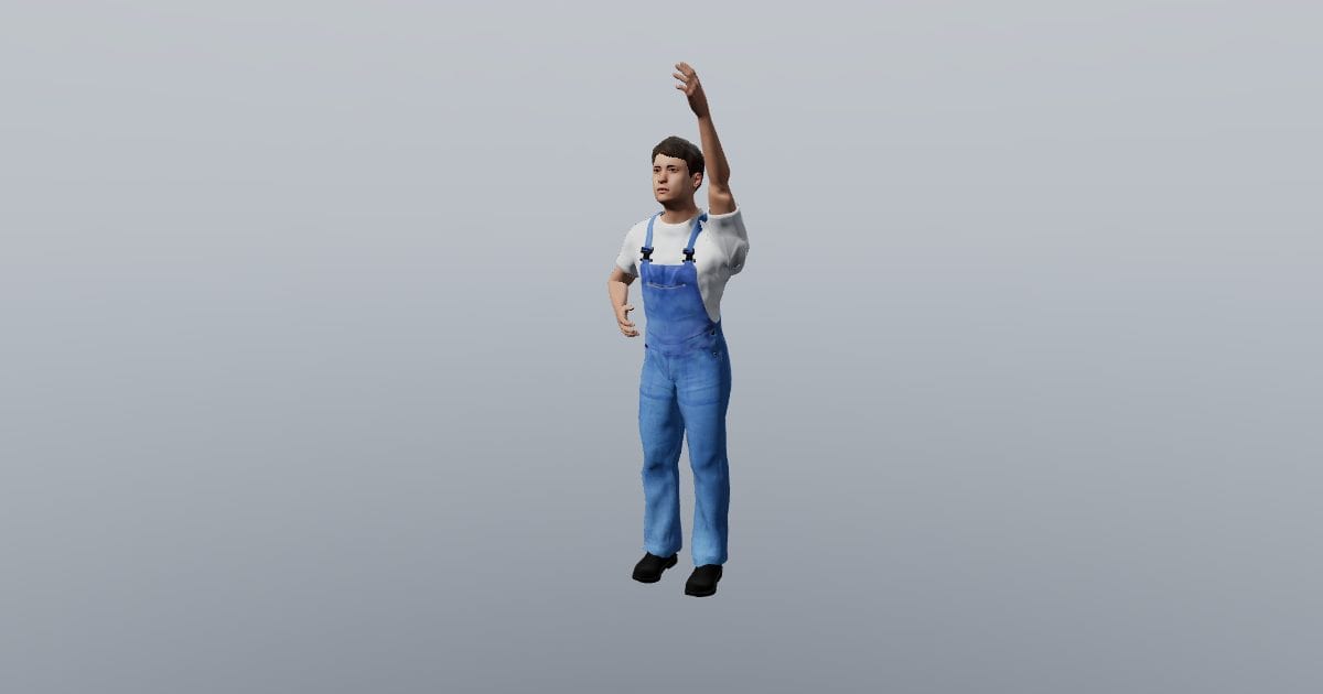 Reaching for a shelf - 3D Person, Everyday tasks