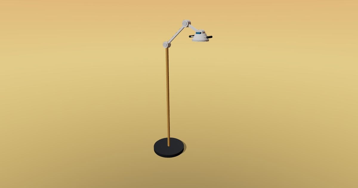 Reading floor lamp - Original lighting CAD