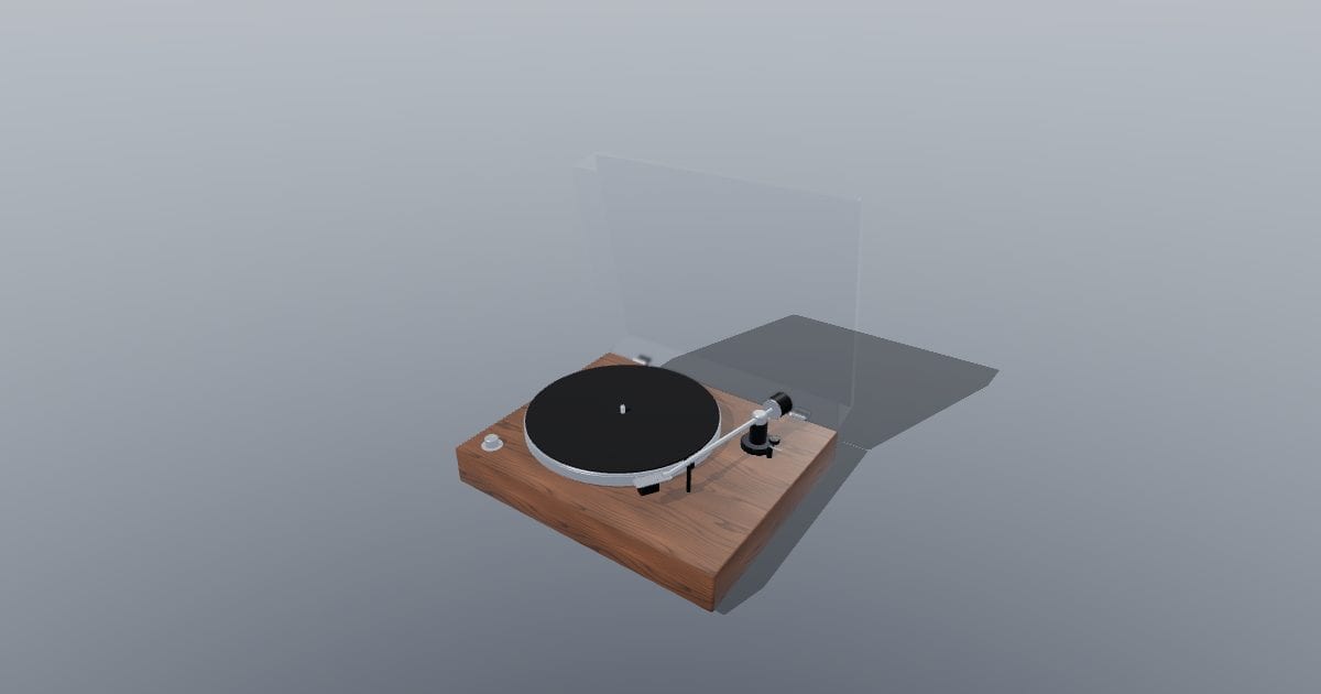 Record player turntable