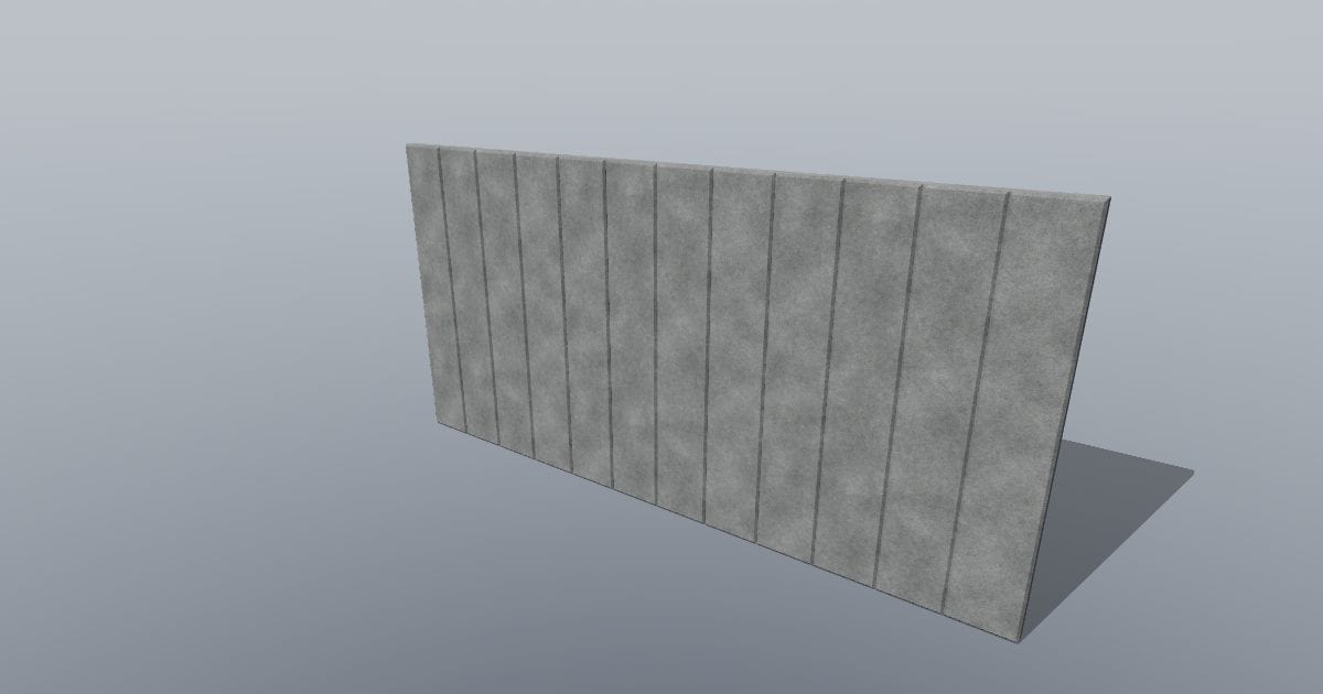 Rectangular acoustic felt panel 1200 x 600 mm, V-grooved