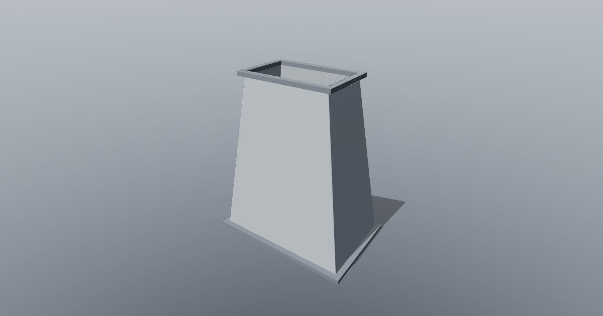 Rectangular duct reducer - Original MEP CAD