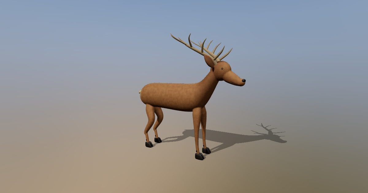 Red deer stag