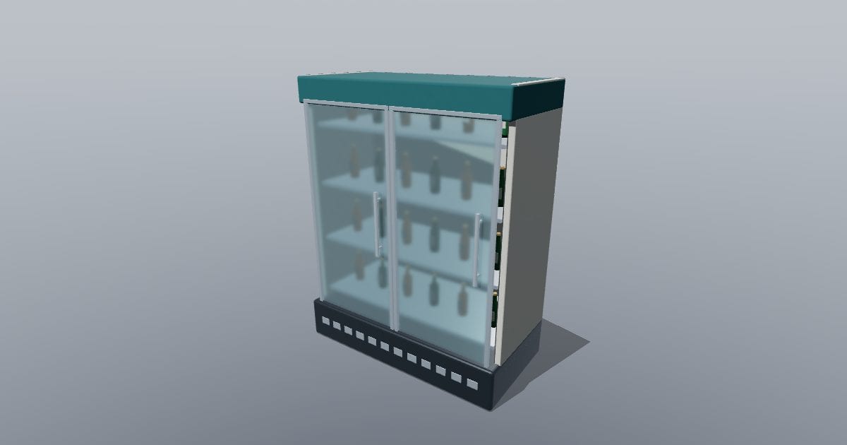 Refrigerated display case - Original Retail Fixture