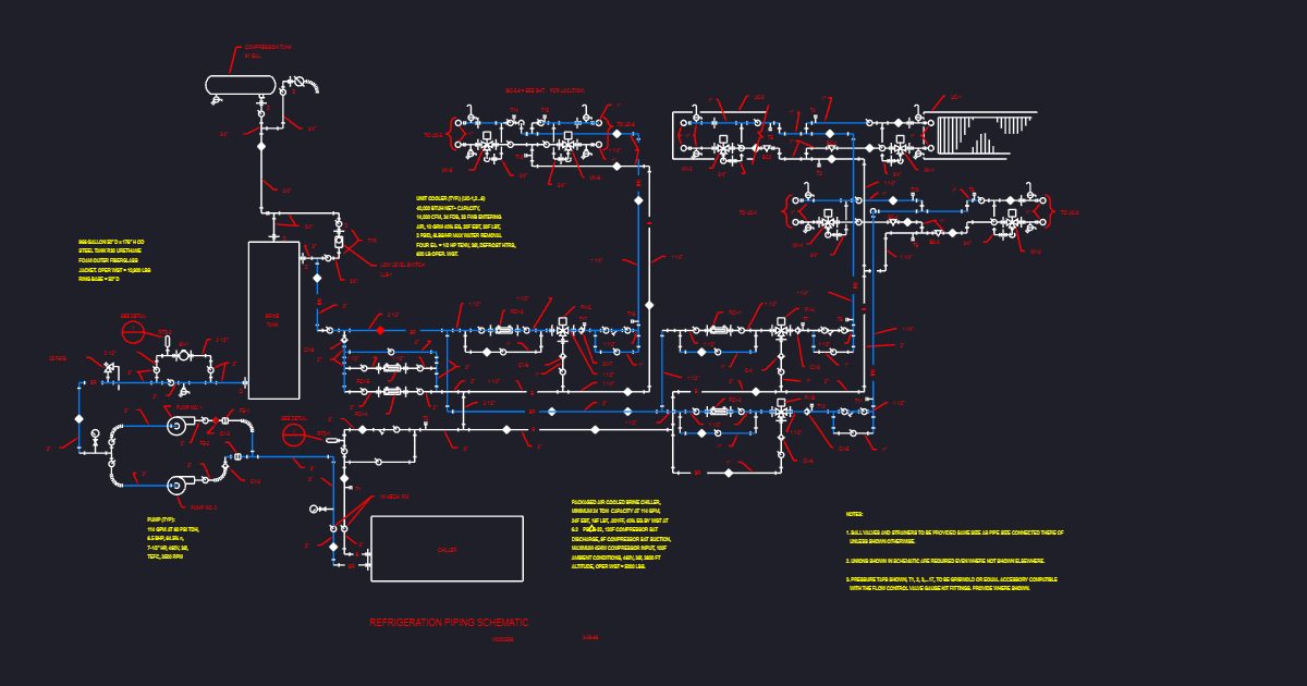 Refrigeration Piping Schematic (USFS M0000506)