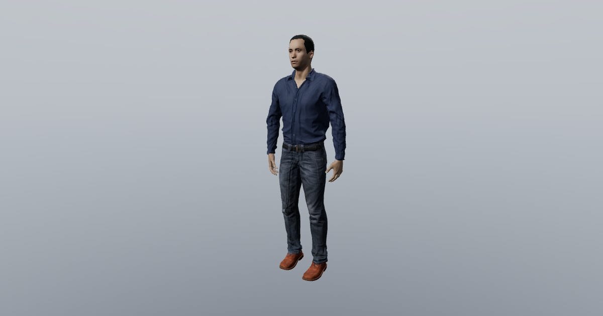 Relaxed stance - 3D Person, Standing