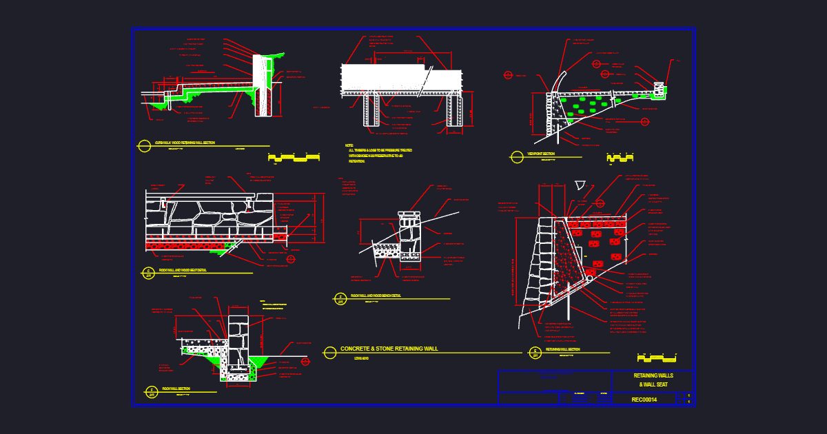 Retaining Walls & Wall Seats (USFS REC00014)