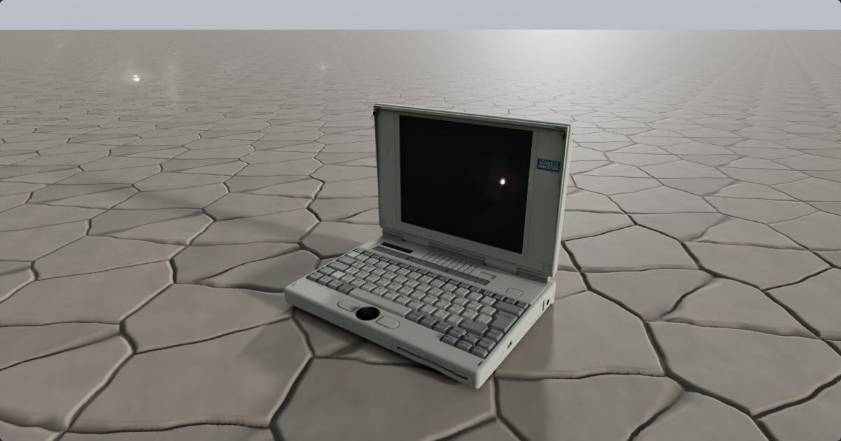Retro laptop