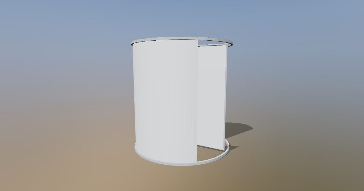 Revolving door - Original exterior CAD