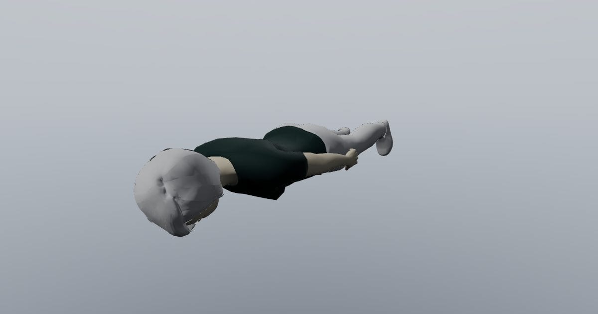 Riley - 3D Person, Woman Standing (X3D)