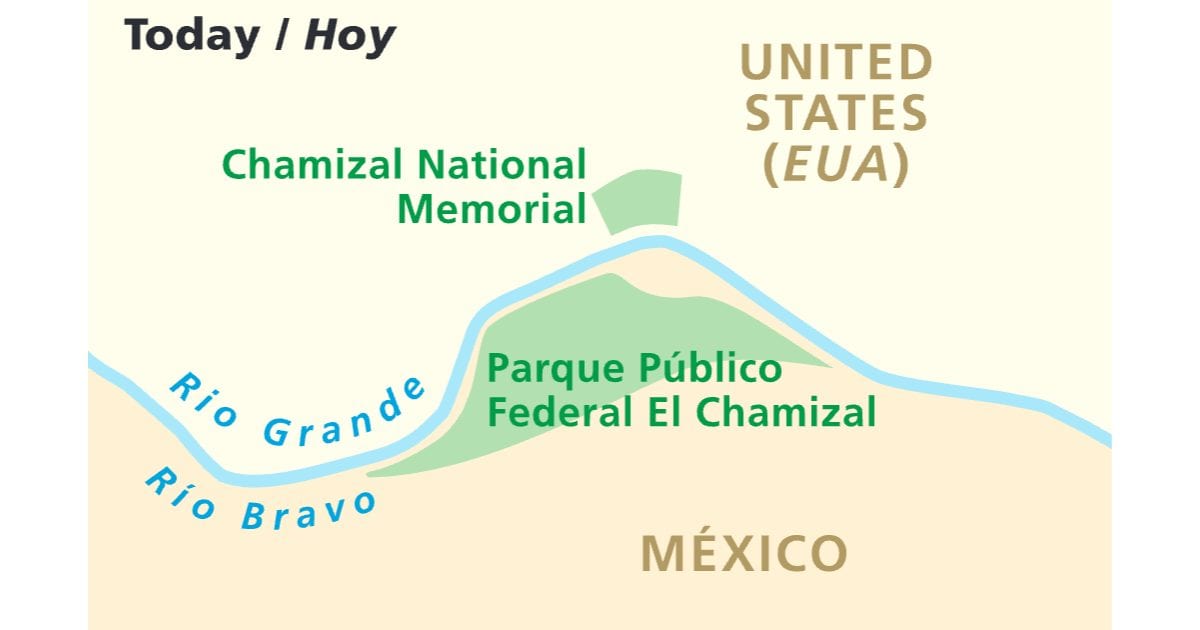 Rio Grande at Chamizal map: Free AI 2D drawing (CC0) | Innerscene ...