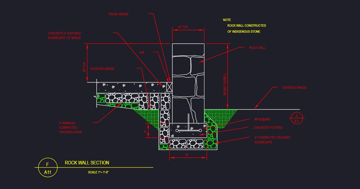 Rock Wall Section (USFS FA11)